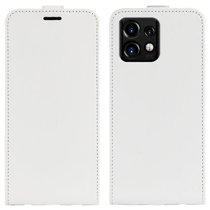 Motorola Moto X40 Pro Texture Vertical Flip Leather Wallet Case with Card Slot, PU TPU Shockproof Protective Cover, Anti-Drop Magnetic Folio Phone Case