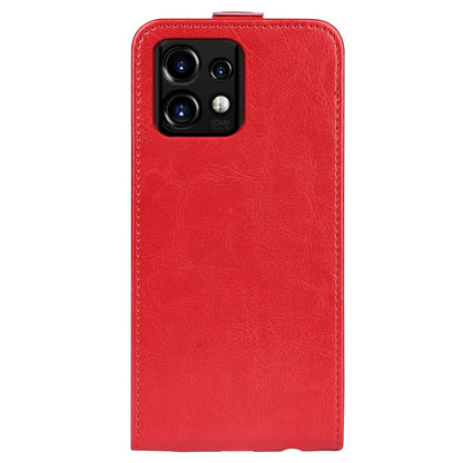 Motorola Moto X40 Pro Texture Vertical Flip Leather Wallet Case with Card Slot, PU TPU Shockproof Protective Cover, Anti-Drop Magnetic Folio Phone Case