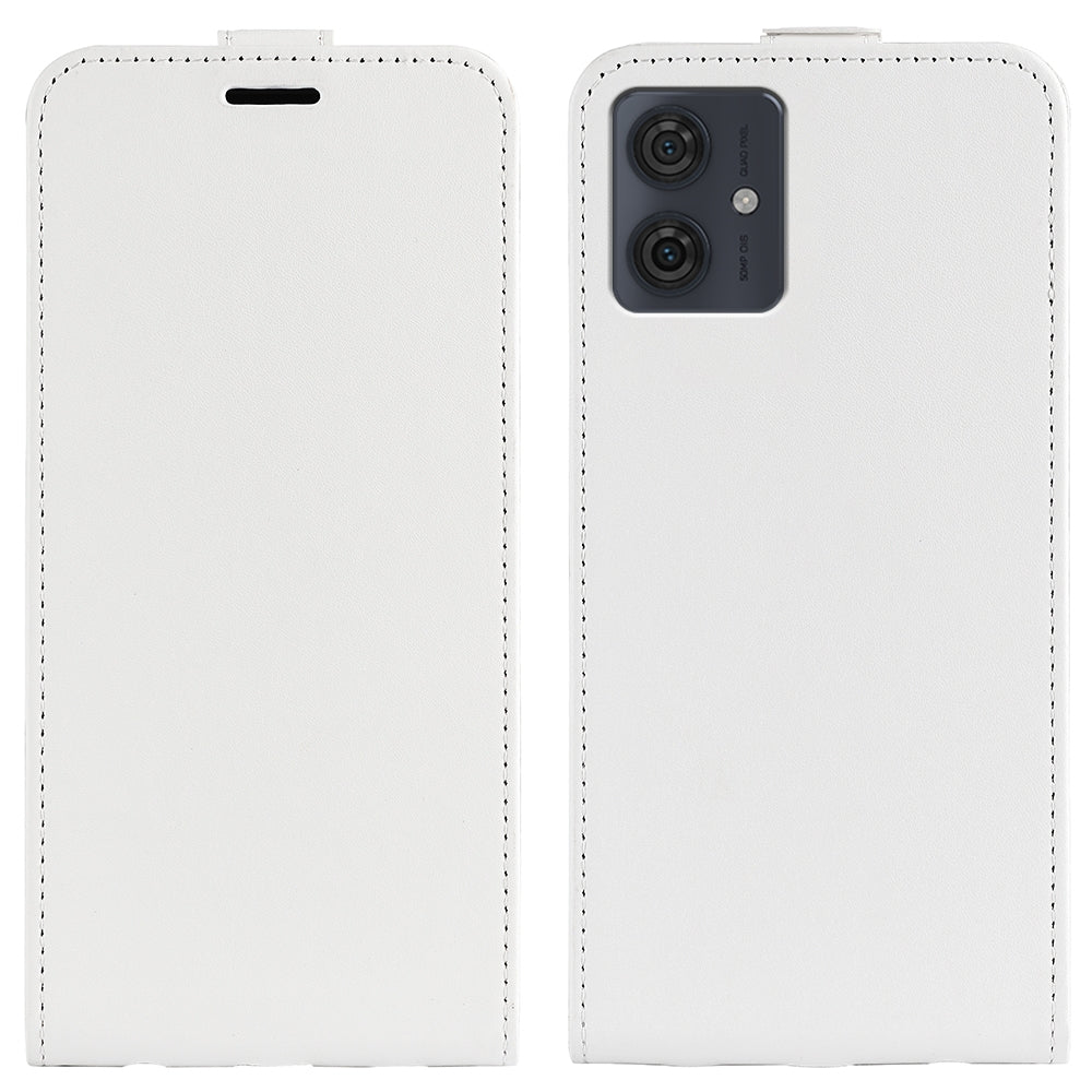Motorola Moto G54 Texture Vertical Flip Leather Wallet Case with Card Slot, PU TPU Shockproof Protective Cover, Anti-Drop Magnetic Folio Phone Case