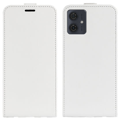 Motorola Moto G54 Texture Vertical Flip Leather Wallet Case with Card Slot, PU TPU Shockproof Protective Cover, Anti-Drop Magnetic Folio Phone Case