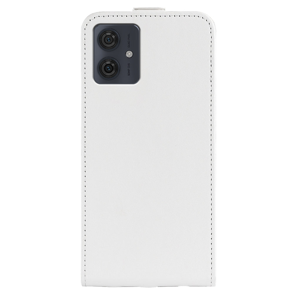 Motorola Moto G54 Texture Vertical Flip Leather Wallet Case with Card Slot, PU TPU Shockproof Protective Cover, Anti-Drop Magnetic Folio Phone Case