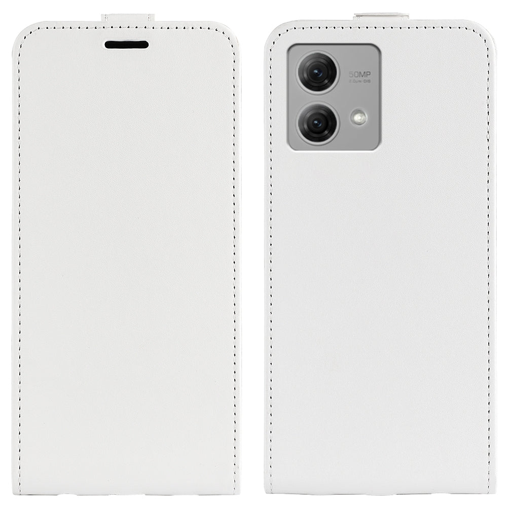 Motorola Moto G84 Texture Vertical Flip Leather Wallet Case with Card Slot, PU TPU Shockproof Protective Cover, Anti-Drop Magnetic Folio Phone Case