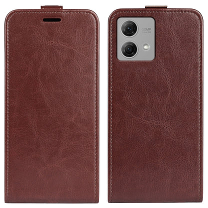 Motorola Moto G84 Texture Vertical Flip Leather Wallet Case with Card Slot, PU TPU Shockproof Protective Cover, Anti-Drop Magnetic Folio Phone Case