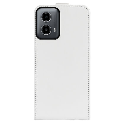 Motorola Moto G34 Texture Vertical Flip Leather Wallet Case with Card Slot, PU TPU Shockproof Protective Cover, Anti-Drop Magnetic Folio Phone Case