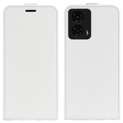 Motorola Moto G24 Texture Vertical Flip Leather Wallet Case with Card Slot, PU TPU Shockproof Protective Cover, Anti-Drop Magnetic Folio Phone Case