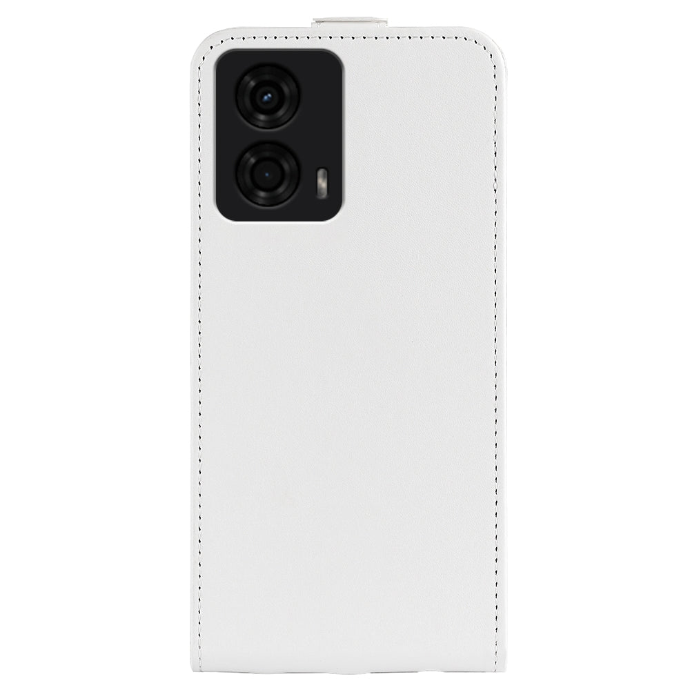 Motorola Moto G24 Texture Vertical Flip Leather Wallet Case with Card Slot, PU TPU Shockproof Protective Cover, Anti-Drop Magnetic Folio Phone Case