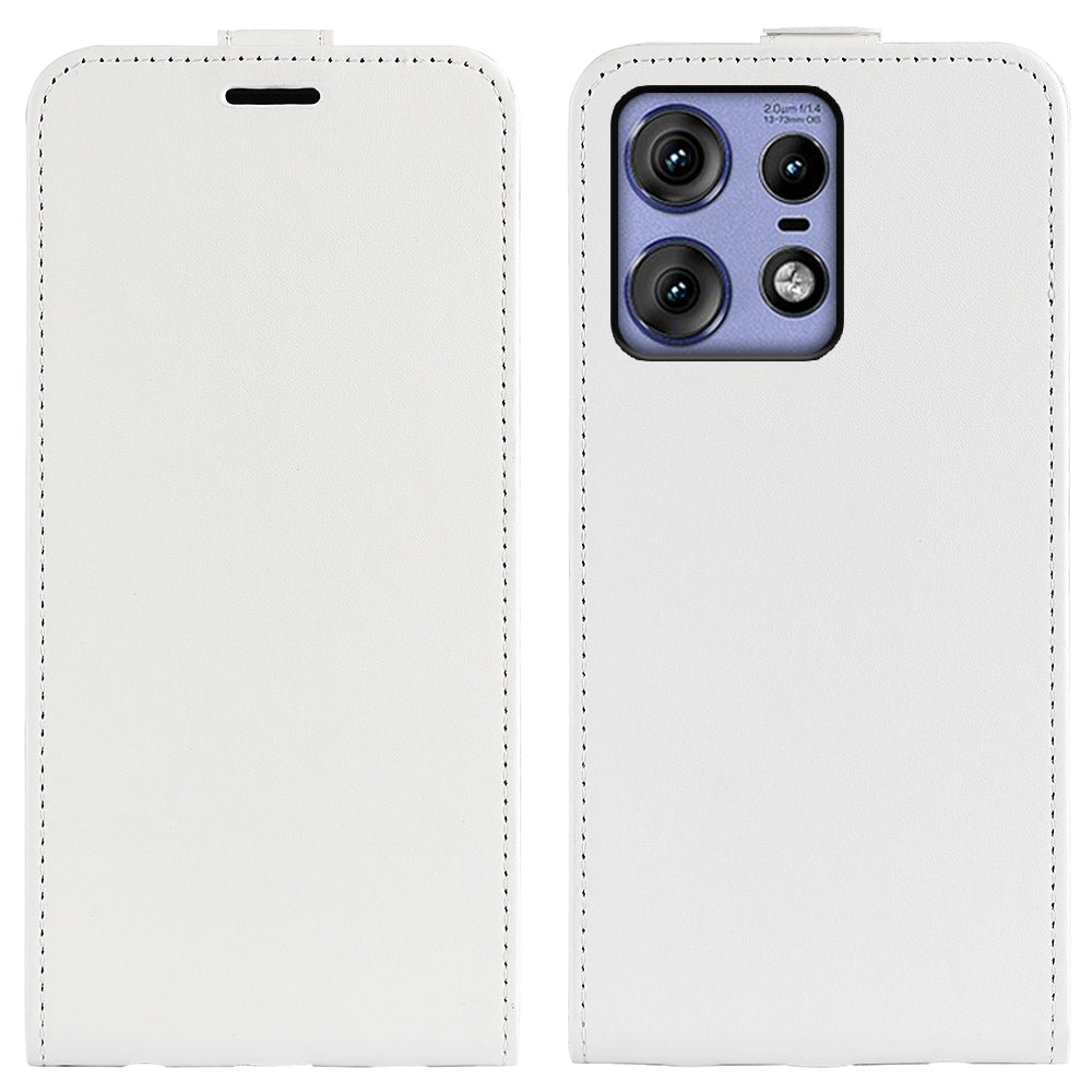 Motorola Edge 50 Pro Texture Vertical Flip Leather Wallet Case with Card Slot, PU TPU Shockproof Protective Cover, Anti-Drop Magnetic Folio Phone Case