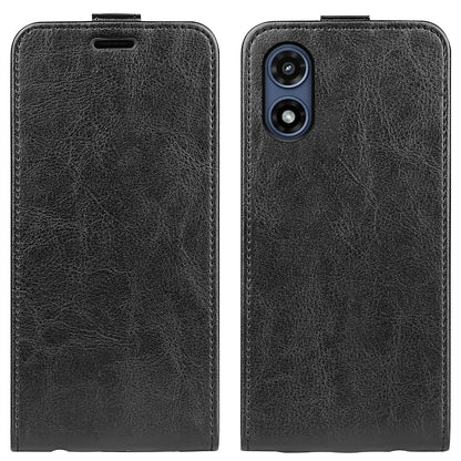 Motorola Moto G Play 2024 Texture Vertical Flip Leather Wallet Case with Card Slot, PU TPU Shockproof Protective Cover, Anti-Drop Magnetic Folio Phone Case