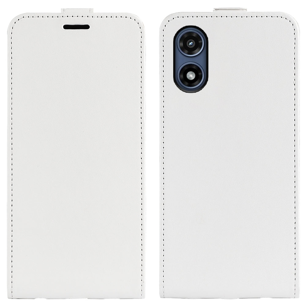 Motorola Moto G Play 2024 Texture Vertical Flip Leather Wallet Case with Card Slot, PU TPU Shockproof Protective Cover, Anti-Drop Magnetic Folio Phone Case