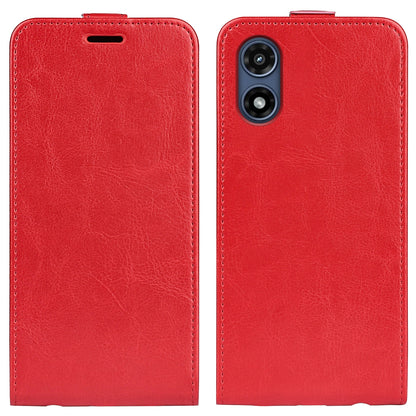 Motorola Moto G Play 2024 Texture Vertical Flip Leather Wallet Case with Card Slot, PU TPU Shockproof Protective Cover, Anti-Drop Magnetic Folio Phone Case