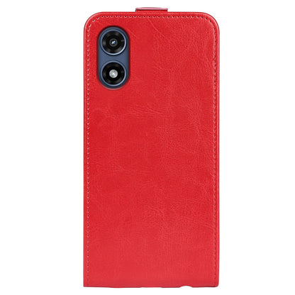 Motorola Moto G Play 2024 Texture Vertical Flip Leather Wallet Case with Card Slot, PU TPU Shockproof Protective Cover, Anti-Drop Magnetic Folio Phone Case