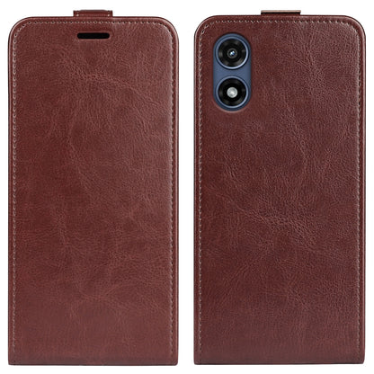 Motorola Moto G Play 2024 Texture Vertical Flip Leather Wallet Case with Card Slot, PU TPU Shockproof Protective Cover, Anti-Drop Magnetic Folio Phone Case
