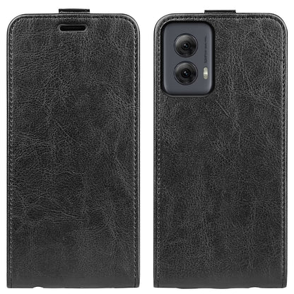 Motorola Moto G Power 5G 2024 Texture Vertical Flip Leather Wallet Case with Card Slot, PU TPU Shockproof Protective Cover, Anti-Drop Magnetic Folio Phone Case