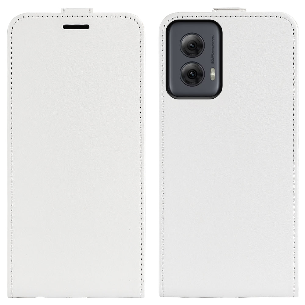 Motorola Moto G Power 5G 2024 Texture Vertical Flip Leather Wallet Case with Card Slot, PU TPU Shockproof Protective Cover, Anti-Drop Magnetic Folio Phone Case