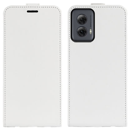 Motorola Moto G Power 5G 2024 Texture Vertical Flip Leather Wallet Case with Card Slot, PU TPU Shockproof Protective Cover, Anti-Drop Magnetic Folio Phone Case