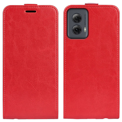 Motorola Moto G Power 5G 2024 Texture Vertical Flip Leather Wallet Case with Card Slot, PU TPU Shockproof Protective Cover, Anti-Drop Magnetic Folio Phone Case
