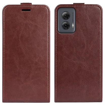 Motorola Moto G Power 5G 2024 Texture Vertical Flip Leather Wallet Case with Card Slot, PU TPU Shockproof Protective Cover, Anti-Drop Magnetic Folio Phone Case