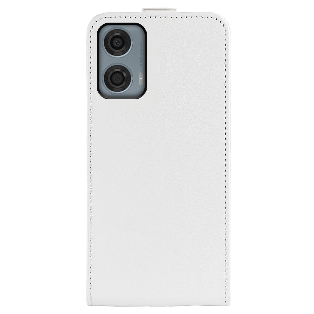 Motorola Moto G24 Power Texture Vertical Flip Leather Wallet Case with Card Slot, PU TPU Shockproof Protective Cover, Anti-Drop Magnetic Folio Phone Case