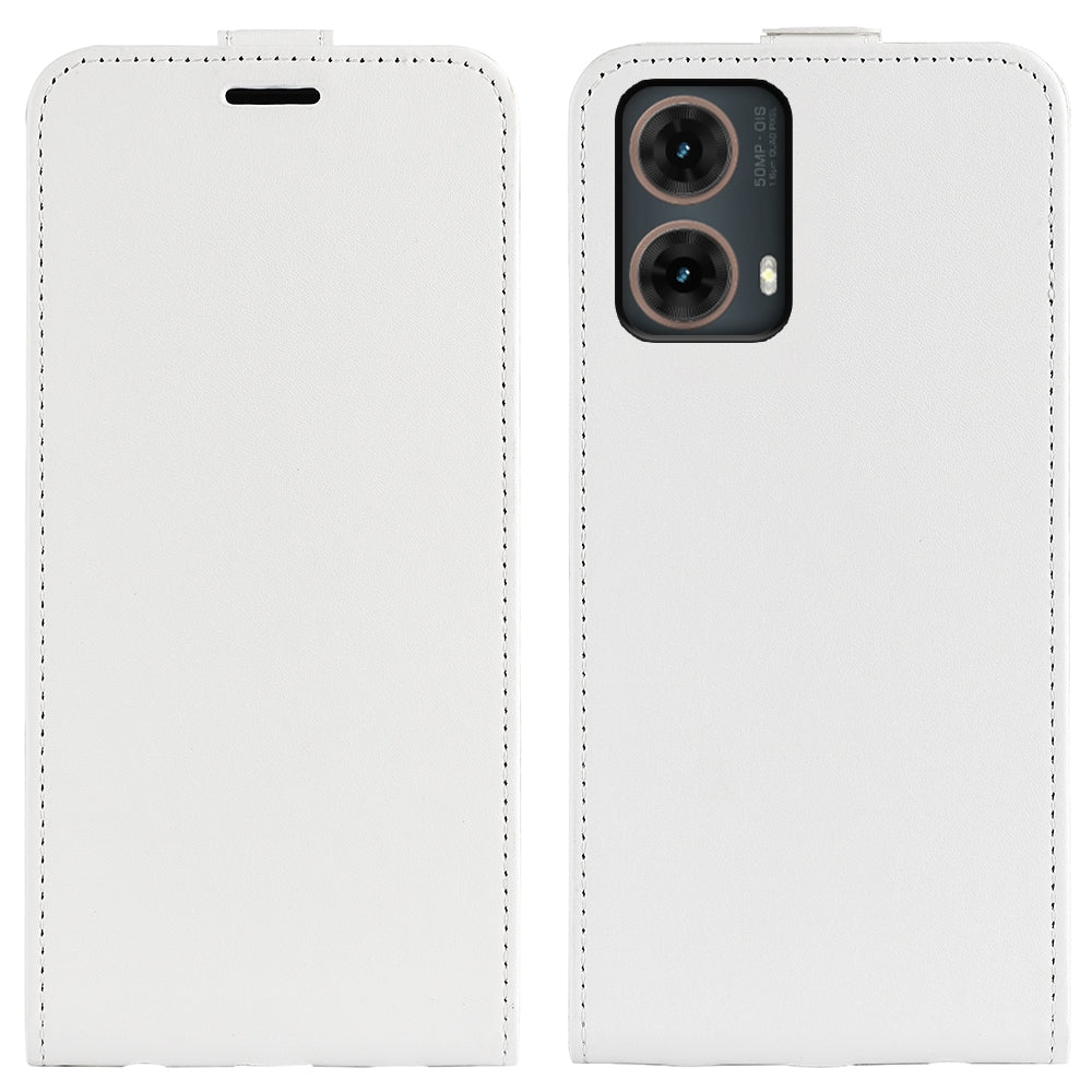 Motorola Moto G85 5G Texture Vertical Flip Leather Wallet Case with Card Slot, PU TPU Shockproof Protective Cover, Anti-Drop Magnetic Folio Phone Case