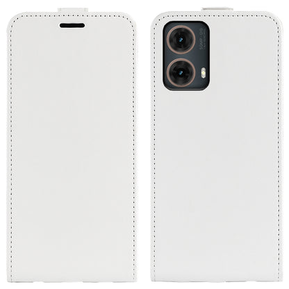 Motorola Moto G85 5G Texture Vertical Flip Leather Wallet Case with Card Slot, PU TPU Shockproof Protective Cover, Anti-Drop Magnetic Folio Phone Case