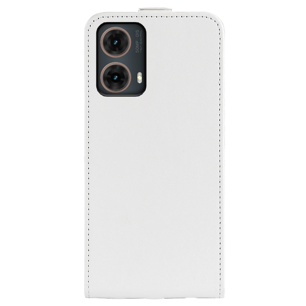 Motorola Moto G85 5G Texture Vertical Flip Leather Wallet Case with Card Slot, PU TPU Shockproof Protective Cover, Anti-Drop Magnetic Folio Phone Case