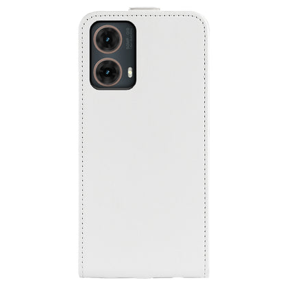 Motorola Moto G85 5G Texture Vertical Flip Leather Wallet Case with Card Slot, PU TPU Shockproof Protective Cover, Anti-Drop Magnetic Folio Phone Case