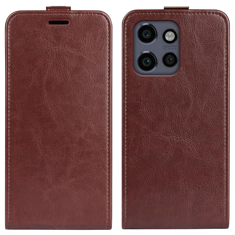 Motorola Edge 50 Neo 5G Texture Vertical Flip Leather Wallet Case with Card Slot, PU TPU Shockproof Protective Cover, Anti-Drop Magnetic Folio Phone Case