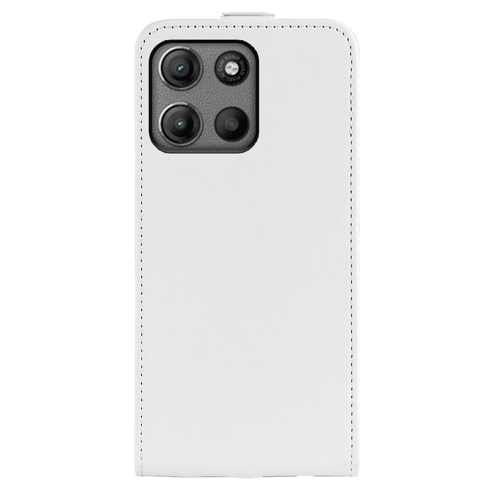 Motorola Moto G15 Texture Vertical Flip Leather Wallet Case with Card Slot, PU TPU Shockproof Protective Cover, Anti-Drop Magnetic Folio Phone Case