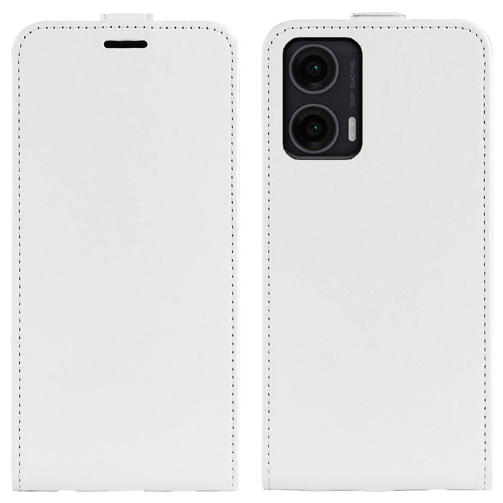 Motorola Moto G35 Texture Vertical Flip Leather Wallet Case with Card Slot, PU TPU Shockproof Protective Cover, Anti-Drop Magnetic Folio Phone Case