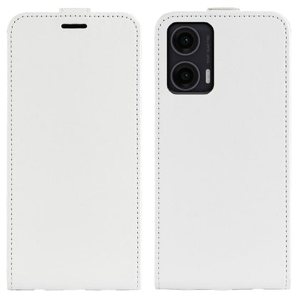 Motorola Moto G35 Texture Vertical Flip Leather Wallet Case with Card Slot, PU TPU Shockproof Protective Cover, Anti-Drop Magnetic Folio Phone Case