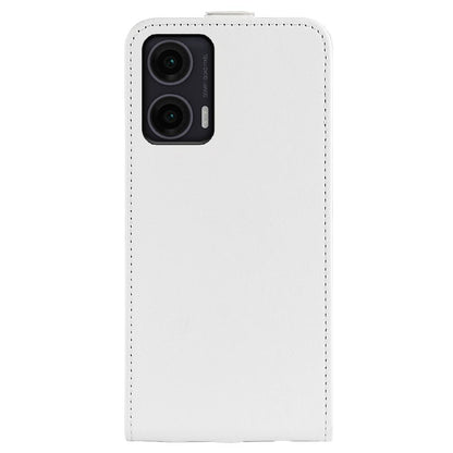 Motorola Moto G35 Texture Vertical Flip Leather Wallet Case with Card Slot, PU TPU Shockproof Protective Cover, Anti-Drop Magnetic Folio Phone Case