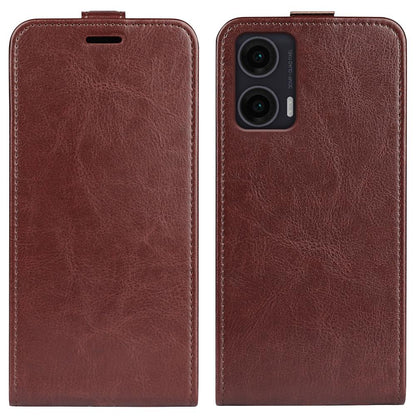 Motorola Moto G35 Texture Vertical Flip Leather Wallet Case with Card Slot, PU TPU Shockproof Protective Cover, Anti-Drop Magnetic Folio Phone Case
