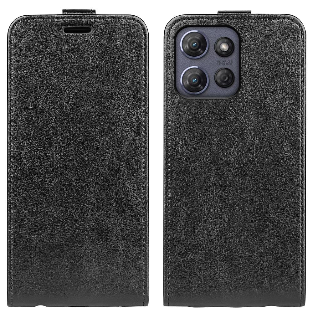 Motorola Moto G Power 2025 Texture Vertical Flip Leather Wallet Case with Card Slot, PU TPU Shockproof Protective Cover, Anti-Drop Magnetic Folio Phone Case