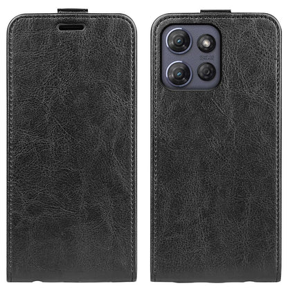 Motorola Moto G Power 2025 Texture Vertical Flip Leather Wallet Case with Card Slot, PU TPU Shockproof Protective Cover, Anti-Drop Magnetic Folio Phone Case