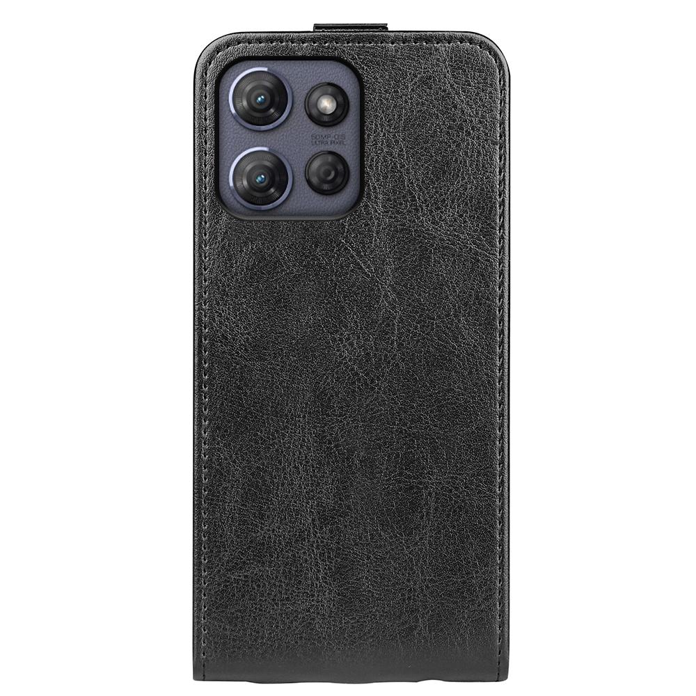 Motorola Moto G Power 2025 Texture Vertical Flip Leather Wallet Case with Card Slot, PU TPU Shockproof Protective Cover, Anti-Drop Magnetic Folio Phone Case