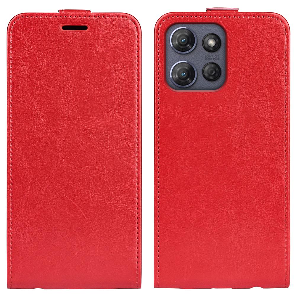 Motorola Moto G Power 2025 Texture Vertical Flip Leather Wallet Case with Card Slot, PU TPU Shockproof Protective Cover, Anti-Drop Magnetic Folio Phone Case