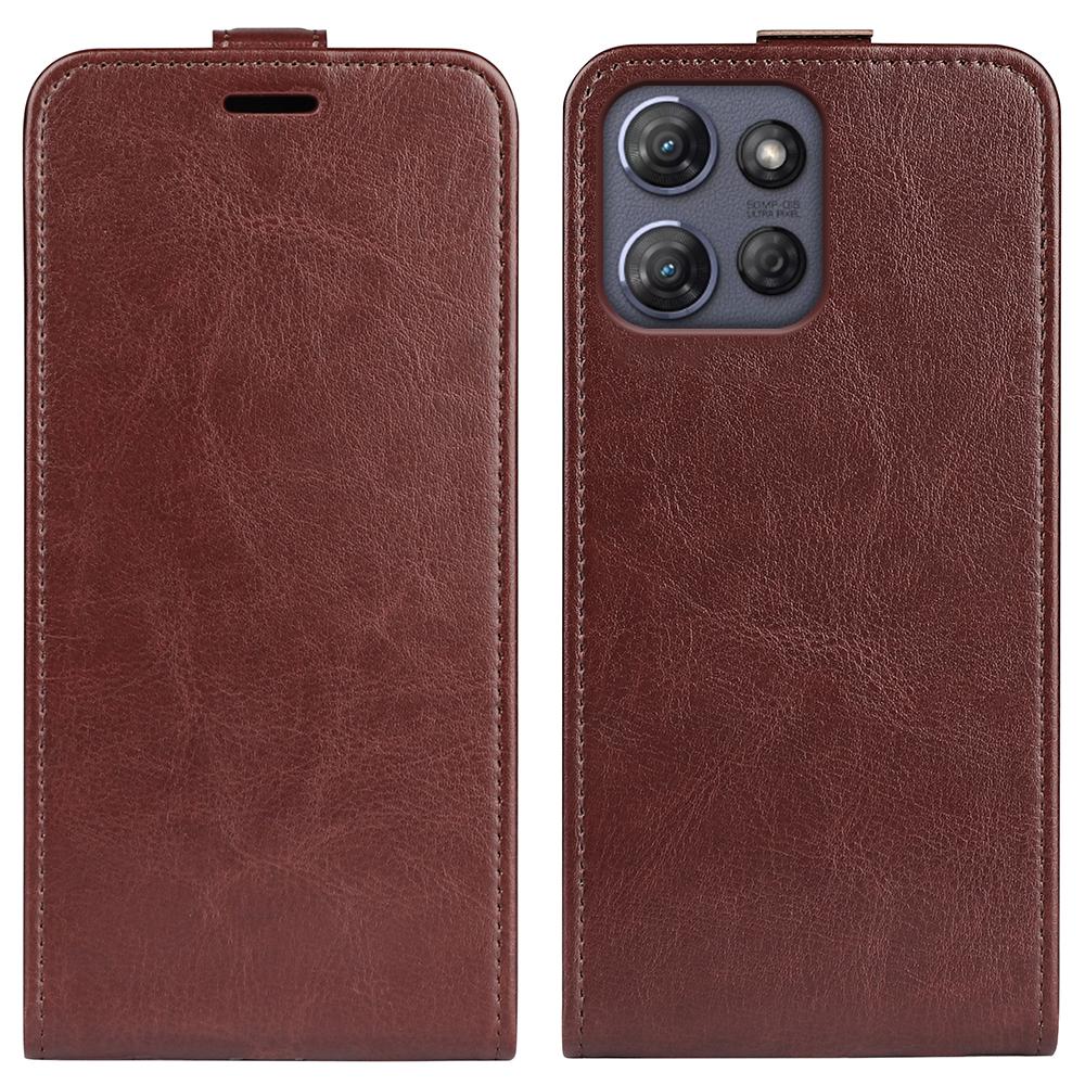 Motorola Moto G Power 2025 Texture Vertical Flip Leather Wallet Case with Card Slot, PU TPU Shockproof Protective Cover, Anti-Drop Magnetic Folio Phone Case