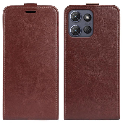 Motorola Moto G Power 2025 Texture Vertical Flip Leather Wallet Case with Card Slot, PU TPU Shockproof Protective Cover, Anti-Drop Magnetic Folio Phone Case