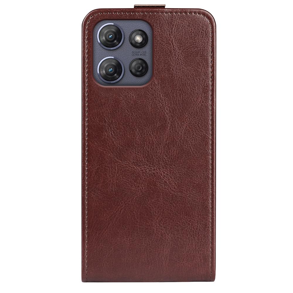 Motorola Moto G Power 2025 Texture Vertical Flip Leather Wallet Case with Card Slot, PU TPU Shockproof Protective Cover, Anti-Drop Magnetic Folio Phone Case