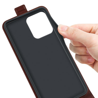 Motorola Moto G Power 2025 Texture Vertical Flip Leather Wallet Case with Card Slot, PU TPU Shockproof Protective Cover, Anti-Drop Magnetic Folio Phone Case