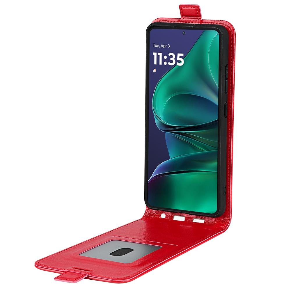 Motorola Moto G Stylus 5G 2025 Texture Vertical Flip Leather Wallet Case with Card Slot, PU TPU Shockproof Protective Cover, Anti-Drop Magnetic Folio Phone Case
