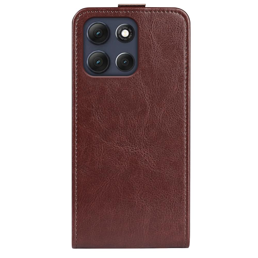 Motorola Moto G86 5G Texture Vertical Flip Leather Wallet Case with Card Slot, PU TPU Shockproof Protective Cover, Anti-Drop Magnetic Folio Phone Case