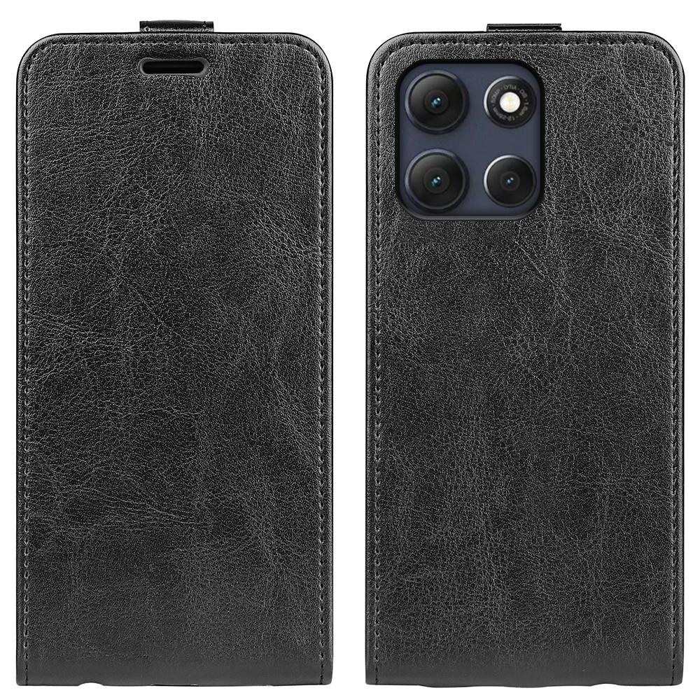Motorola Moto G86 Power Texture Vertical Flip Leather Wallet Case with Card Slot, PU TPU Shockproof Protective Cover, Anti-Drop Magnetic Folio Phone Case