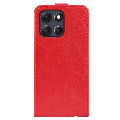 Motorola Moto G86 Power Texture Vertical Flip Leather Wallet Case with Card Slot, PU TPU Shockproof Protective Cover, Anti-Drop Magnetic Folio Phone Case