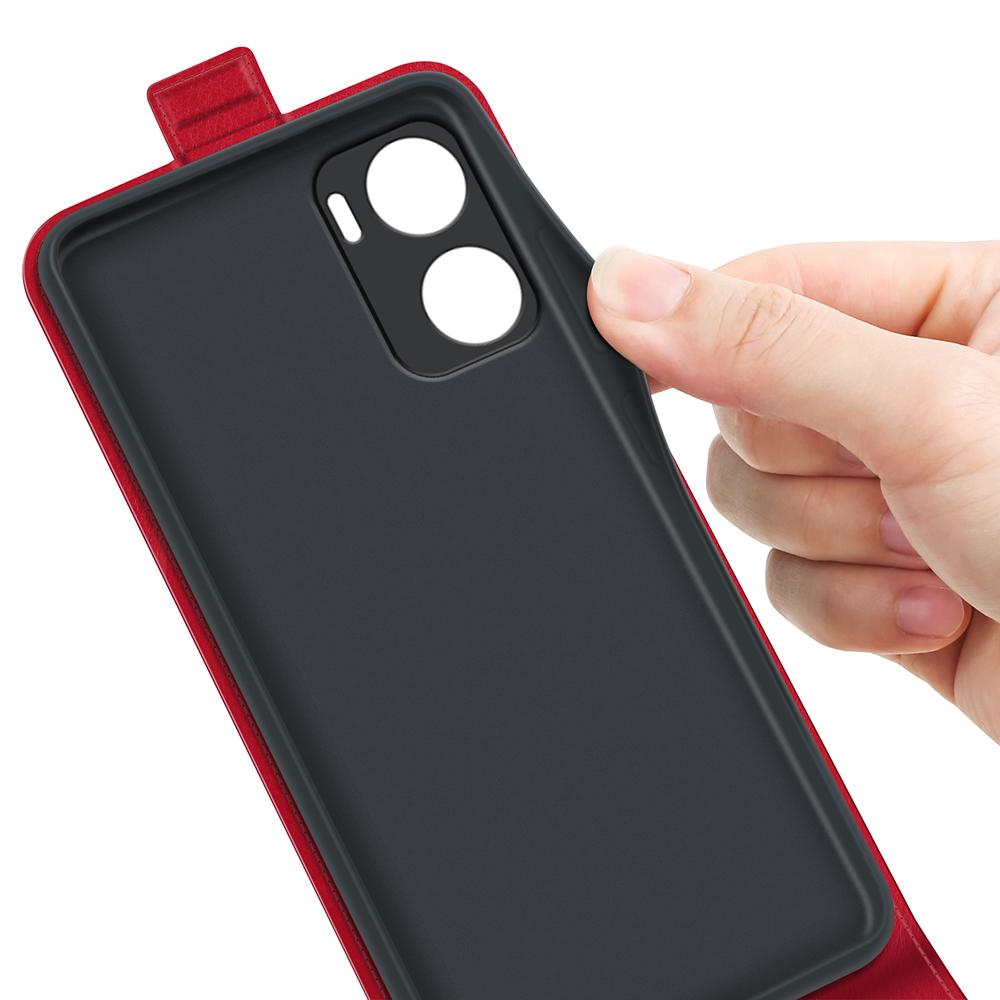 Motorola Moto G06 4G Texture Vertical Flip Leather Wallet Case with Card Slot, PU TPU Shockproof Protective Cover, Anti-Drop Magnetic Folio Phone Case