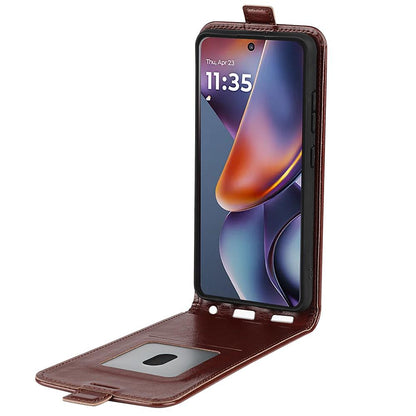 Motorola Moto G 5G 2026 Texture Vertical Flip Leather Wallet Case with Card Slot, PU TPU Shockproof Protective Cover, Anti-Drop Magnetic Folio Phone Case