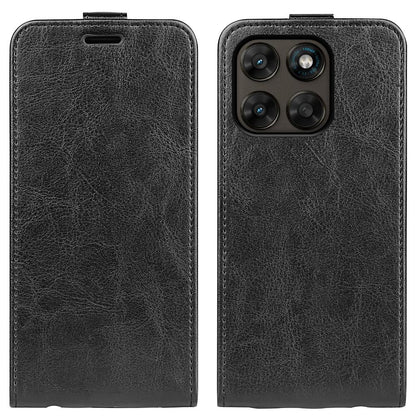 Motorola Moto G77 Texture Vertical Flip Leather Wallet Case with Card Slot, PU TPU Shockproof Protective Cover, Anti-Drop Magnetic Folio Phone Case