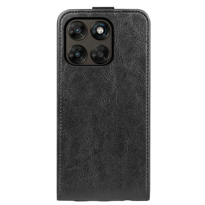 Motorola Moto G77 Texture Vertical Flip Leather Wallet Case with Card Slot, PU TPU Shockproof Protective Cover, Anti-Drop Magnetic Folio Phone Case