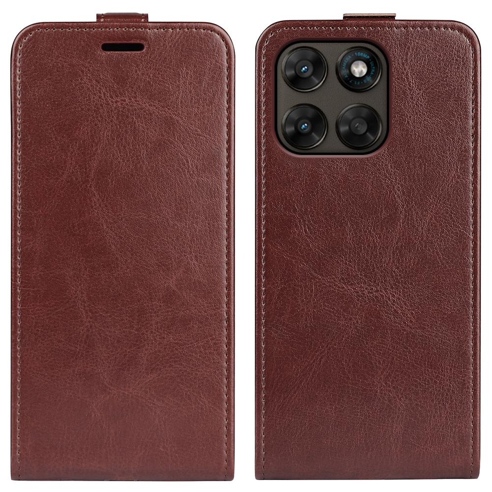 Motorola Moto G77 Texture Vertical Flip Leather Wallet Case with Card Slot, PU TPU Shockproof Protective Cover, Anti-Drop Magnetic Folio Phone Case