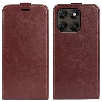 Motorola Moto G77 Texture Vertical Flip Leather Wallet Case with Card Slot, PU TPU Shockproof Protective Cover, Anti-Drop Magnetic Folio Phone Case